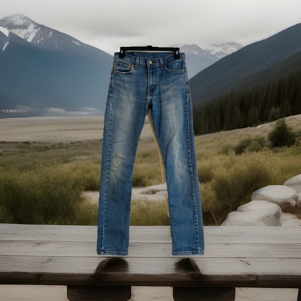 Levis 511 Jeans Mens 29x32 Blue Slim Fit Stretch Denim‎ Tapered Leg Lightweight